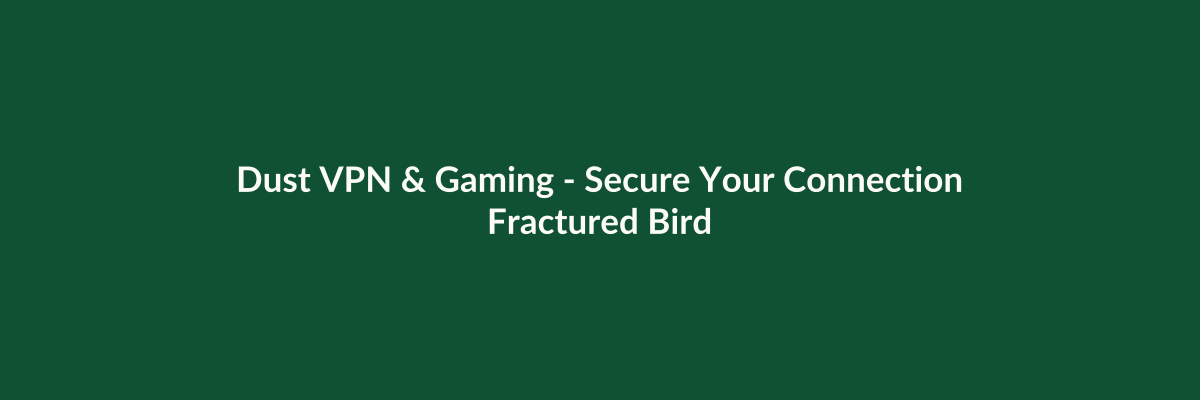Dust VPN & Gaming - Secure Your Connection